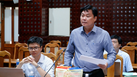 Ông Trương Tấn Đạt- Phó Giám đốc Sở Nông nghiệp và Phát triển nông thôn phát biểu tại buổi đánh giá, xếp hạng