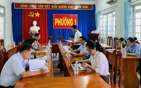 Ban Pháp chế HĐND Thành phố Tây Ninh giám sát đối với UBND Phường 1