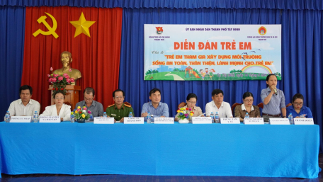 Thành phố Tây Ninh tổ chức diễn đàn trẻ em năm 2023