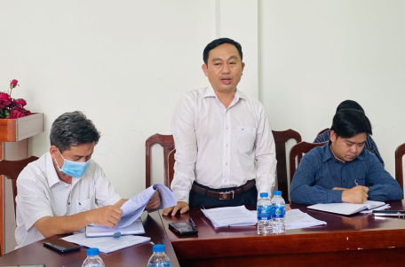 Ông Lương Bá Can - Phó Chủ tịch UBDN Thành phố phát biểu tại buổi giám sát