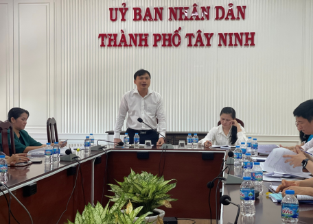 Thành phố Tây Ninh tiếp Đoàn kiểm tra tỉnh về công tác rà soát hộ nghèo, hộ cận nghèo và kết quả thực hiện Chương trình mục tiêu Quốc gia giảm nghèo bền vững năm 2023