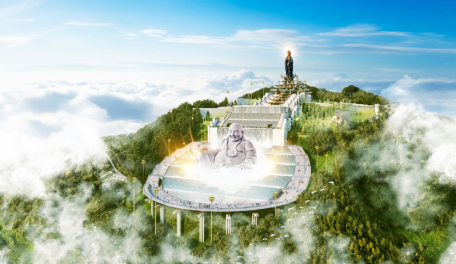 Khai quang đại tượng Phật Di Lặc khổng lồ trên đỉnh núi Bà Đen vào ngày 28.1