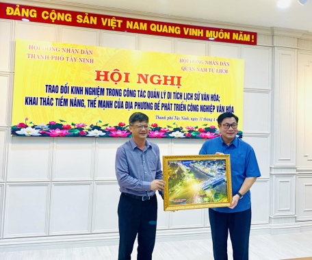 HĐND quận Nam Từ Liêm thành phố Hà Nội trao đổi kinh nghiệm về công tác quản lý di tích tại thành phố Tây Ninh