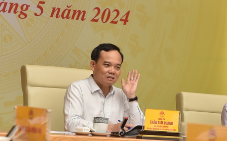 Phó Thủ tướng Trần Lưu Quang phát biểu tại phiên họp lần thứ tư của Tổ công tác về cải cách thủ tục hành chính của Thủ tướng Chính phủ - Ảnh: VGP/Hải Minh