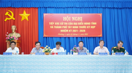 Đại biểu HĐND tỉnh, HĐND Thành phố tiếp xúc cử tri phường 1, thành phố Tây Ninh