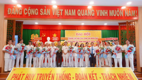 Đại hội thành lập Hội Cựu công an nhân dân thành phố Tây Ninh nhiệm kỳ 2024-2029