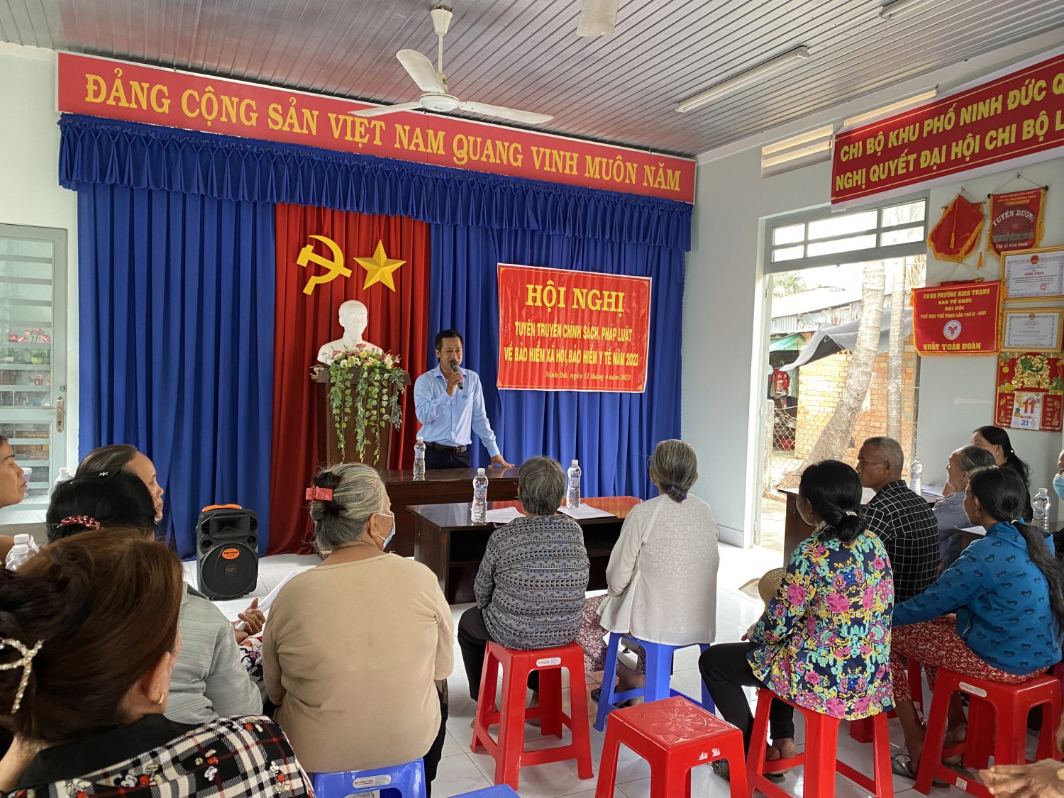 Bảo hiểm xã hội Tỉnh Tây Ninh tổ chức hội nghị tuyên truyền chính sách bảo hiểm xã hội, bảo hiểm y tế cho nhân dân trên địa bàn phường Ninh Thạnh.