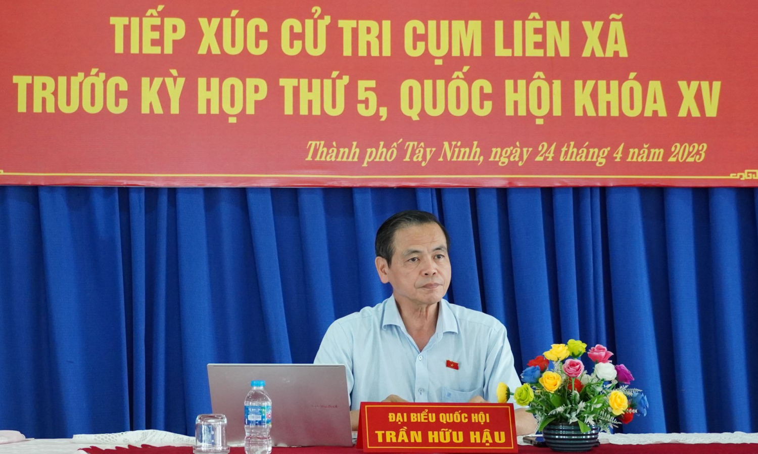 Đại biểu Quốc hội Trần Hữu Hậu tiếp xúc cử tri thành phố Tây Ninh
