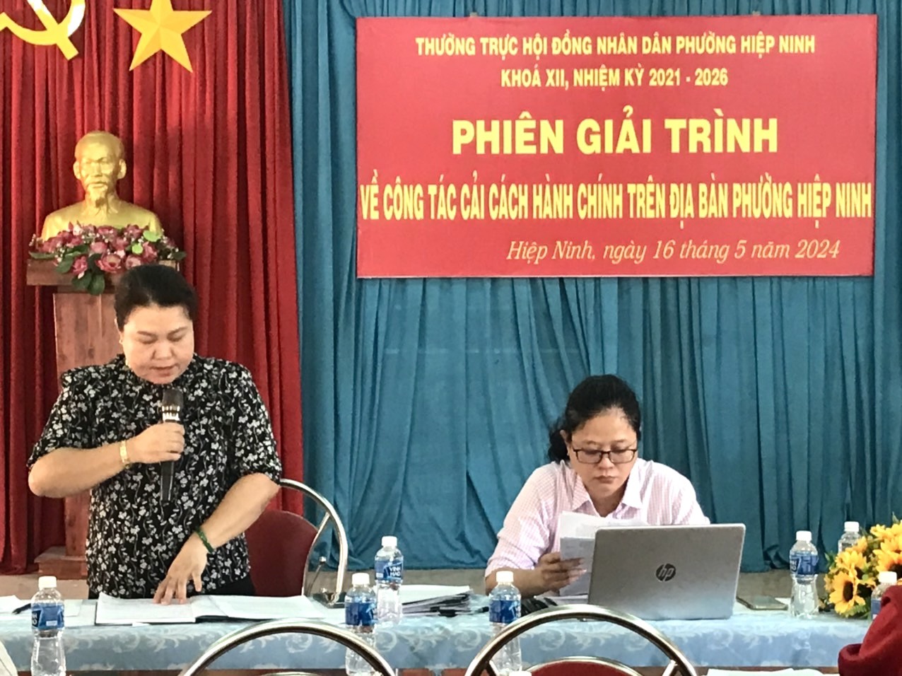 HĐND phường Hiệp Ninh: tổ chức phiên giải trình về công tác cải cách hành chính trên địa bàn phường Hiệp Ninh