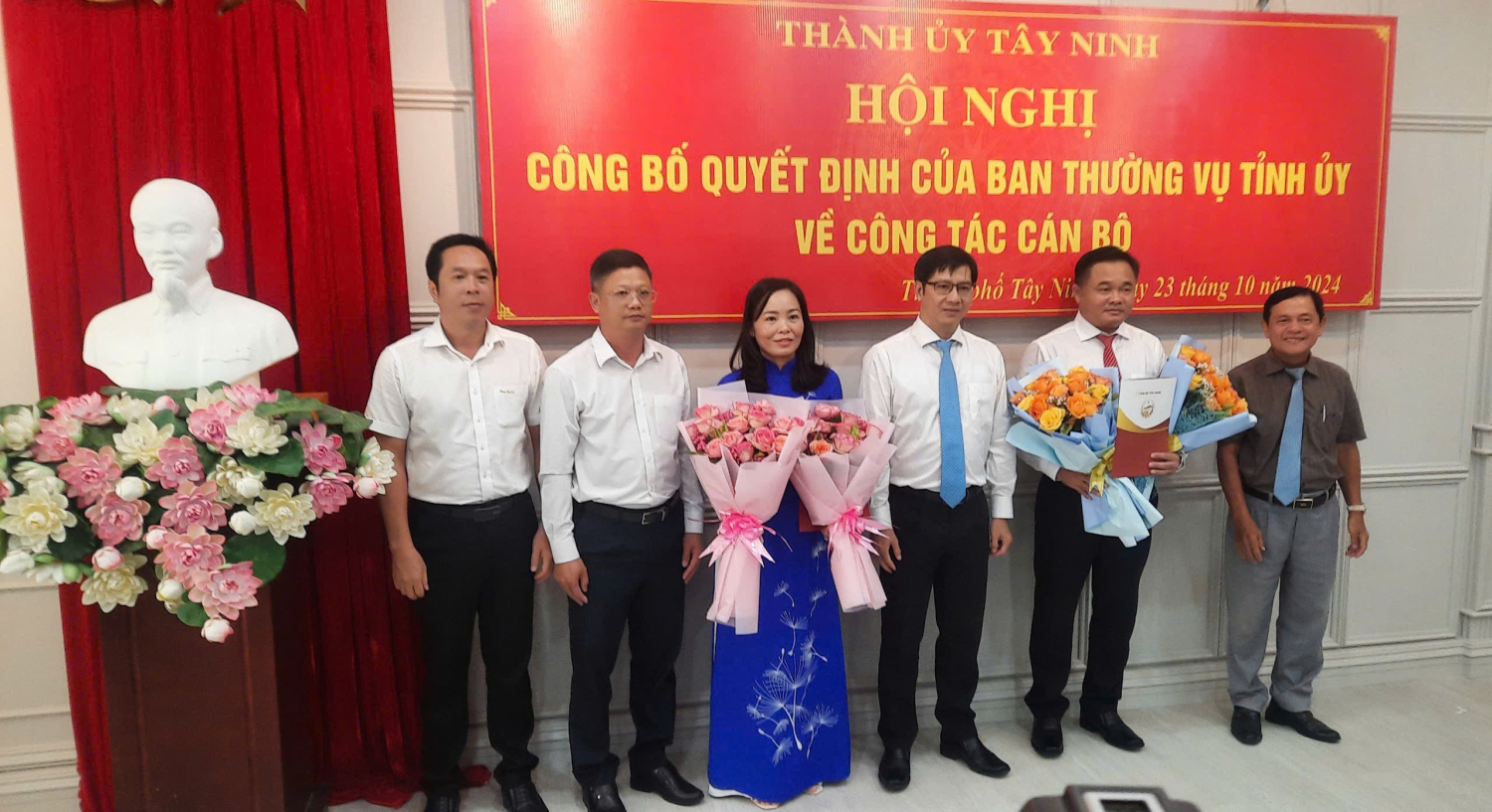 Công bố quyết định của Ban Thường vụ Tỉnh ủy về công tác cán bộ